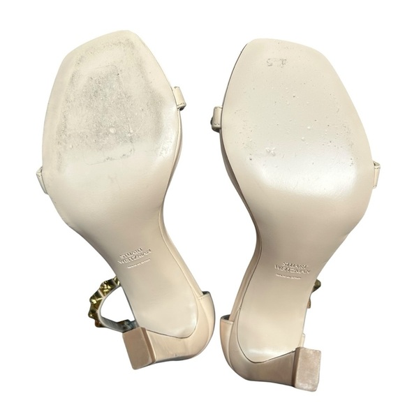 STUART WEITZMAN Blush Pink Rosist 100 Stud Open Toe Ankle Strap Sandal Size 36 - Picture 7 of 12